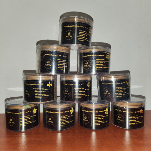 Natural Antiseptic Spiral Incense Coils (48 pcs)