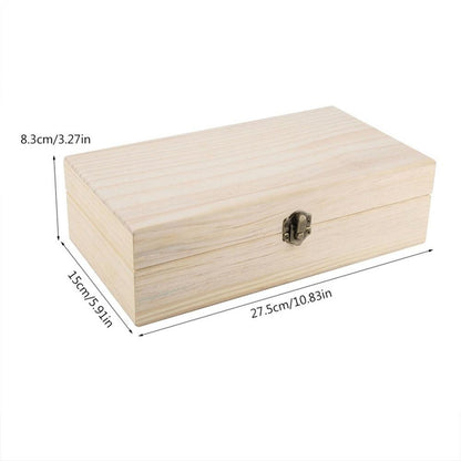 Essential Oil Wooden 24+1 Compartment Storage Box