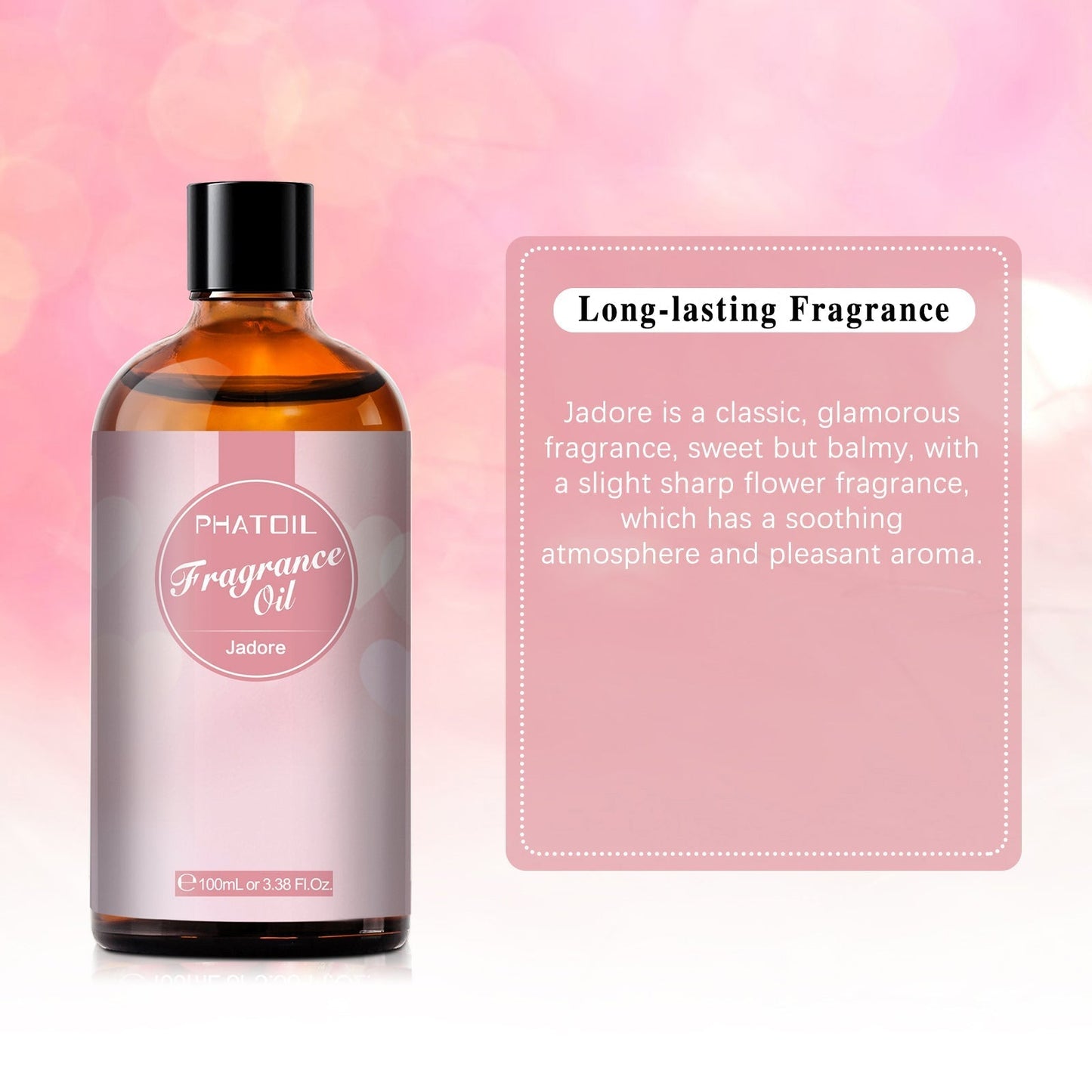 Phatoil 100ml Fragrance Oils With Droppers And Roll-On Bottles