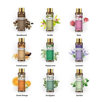 Phatoil Pure Natural Plant Extract Diary Of Essential Oils With Droppers (9 pcs)