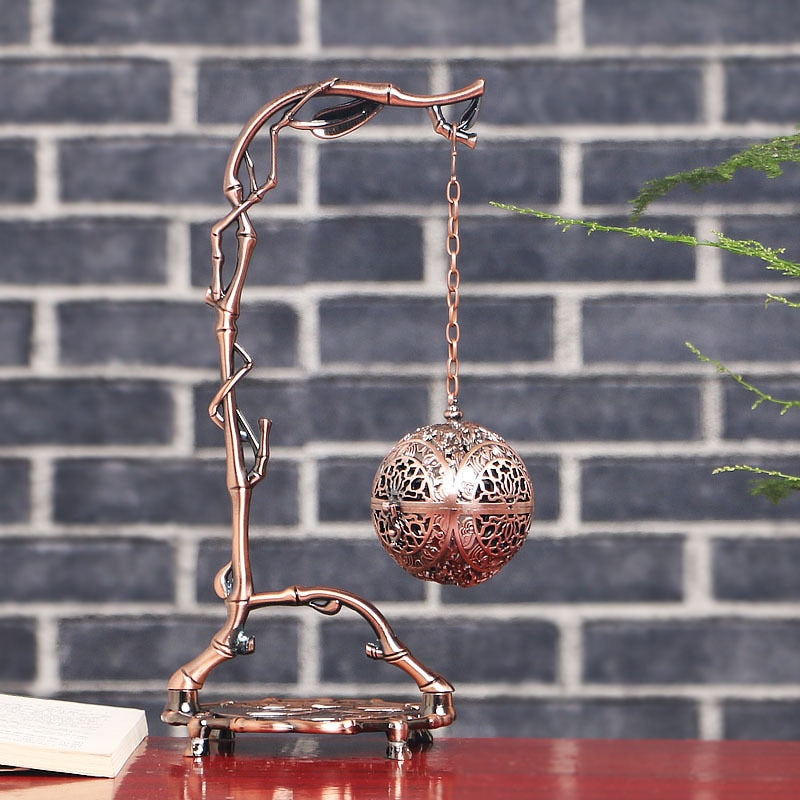 Hanging Ball Incense Coil Burner On Tree