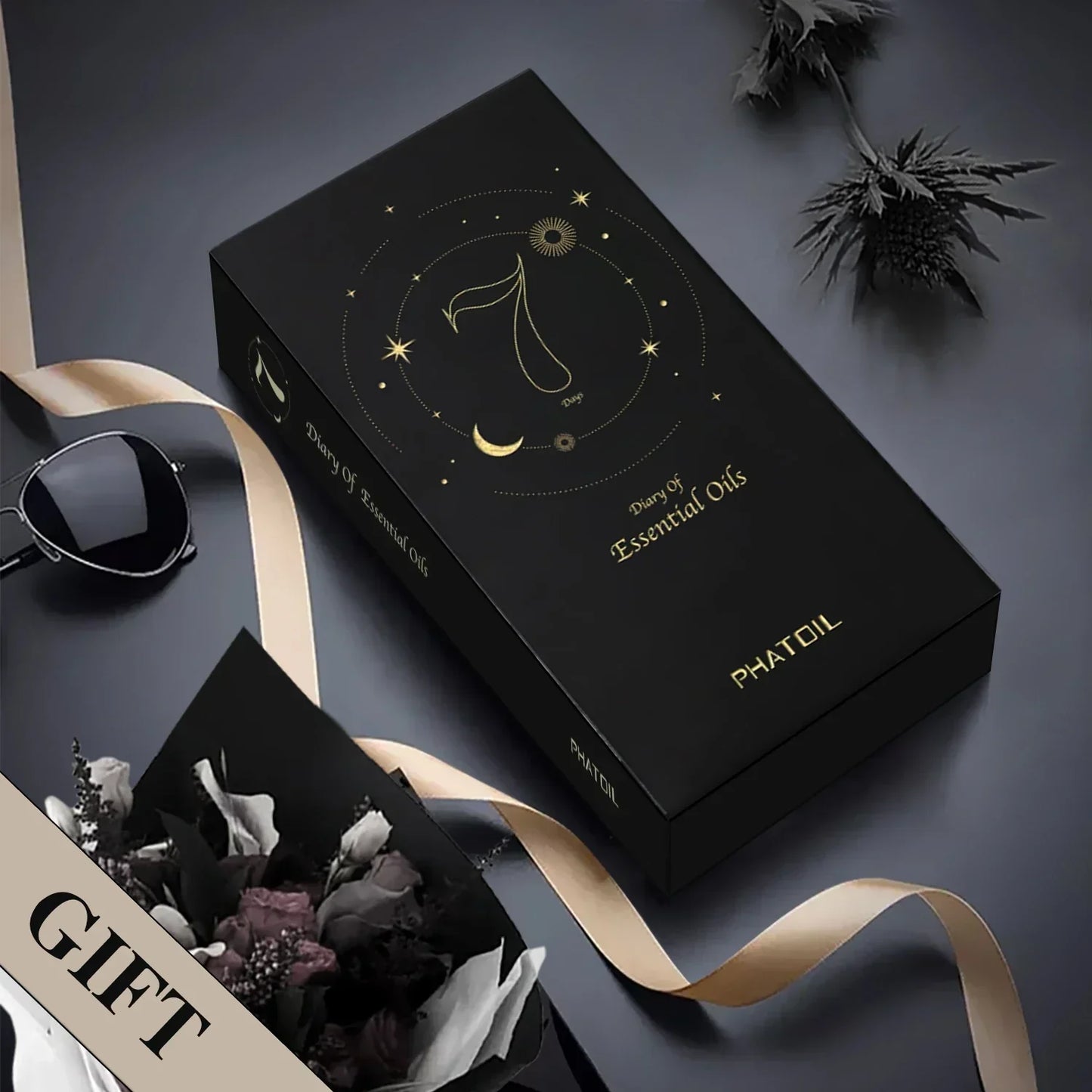 Phatoil Pure Natural Plant Extract Diary Of Essential Oils With Droppers (9 pcs)