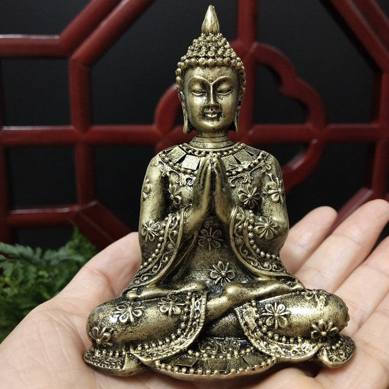 Resin Crafts Home Buddha Table Statue Meditation Sculpture