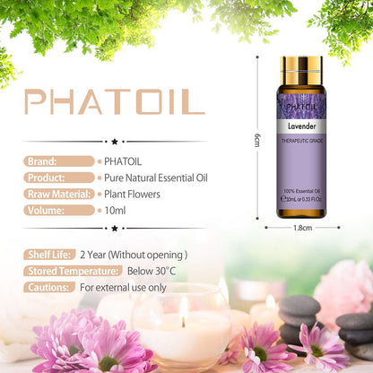 Phatoil 10ml Pure Natural Essential Oil with Dropper