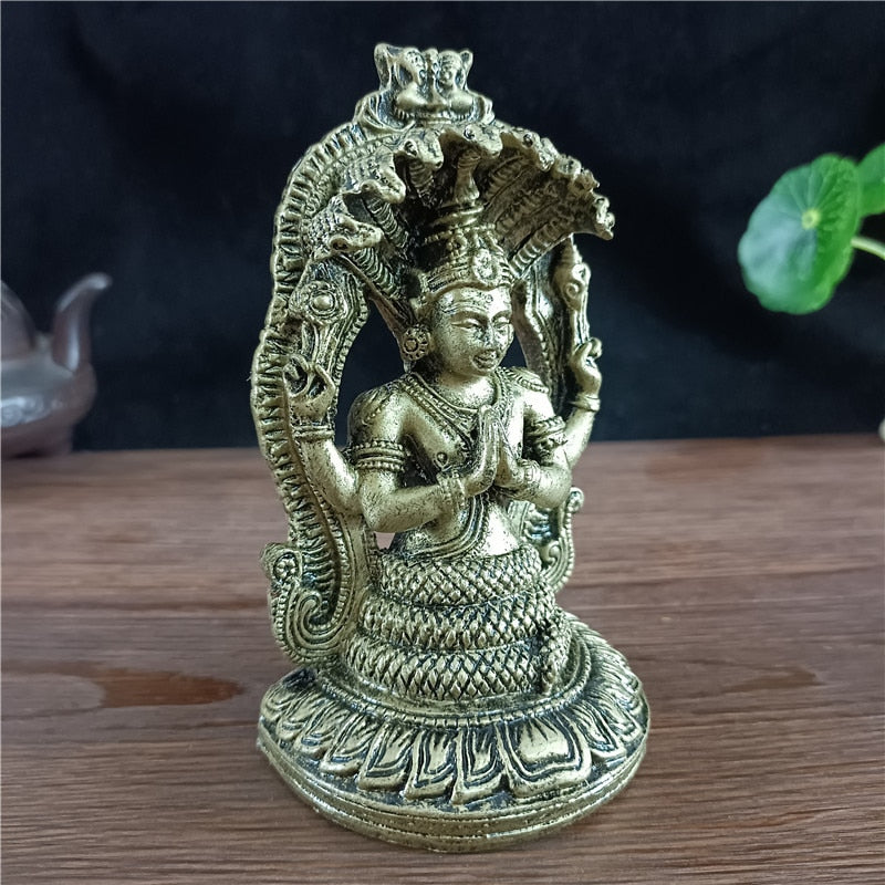 Majestic Vishnu Figurine Sculpture Table Statue