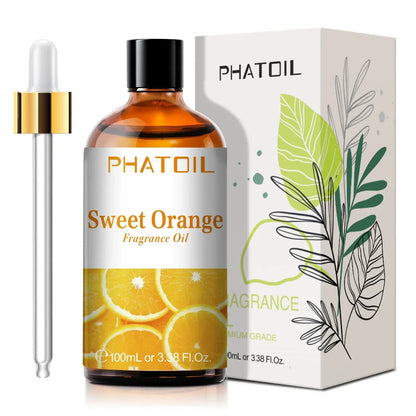 Phatoil 100ml Fruit Perfume Fragrance Oils for Aroma Diffuser With Droppers