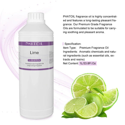 Phatoil 1000ml Fruit Fragrance Oil Perfume for Aroma Diffuser With Droppers And Roll-On Bottles