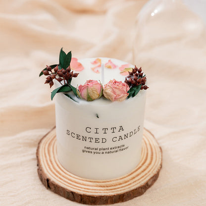 Soy Wax Romantic Aromatherapy Pillar Citta Scented Candle