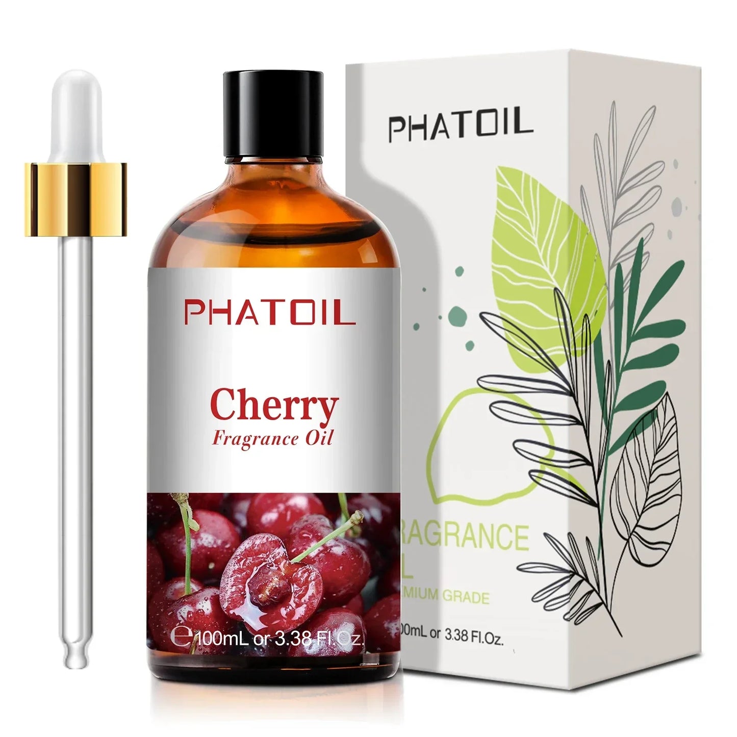 Phatoil 100ml Fruit Perfume Fragrance Oils for Aroma Diffuser With Droppers