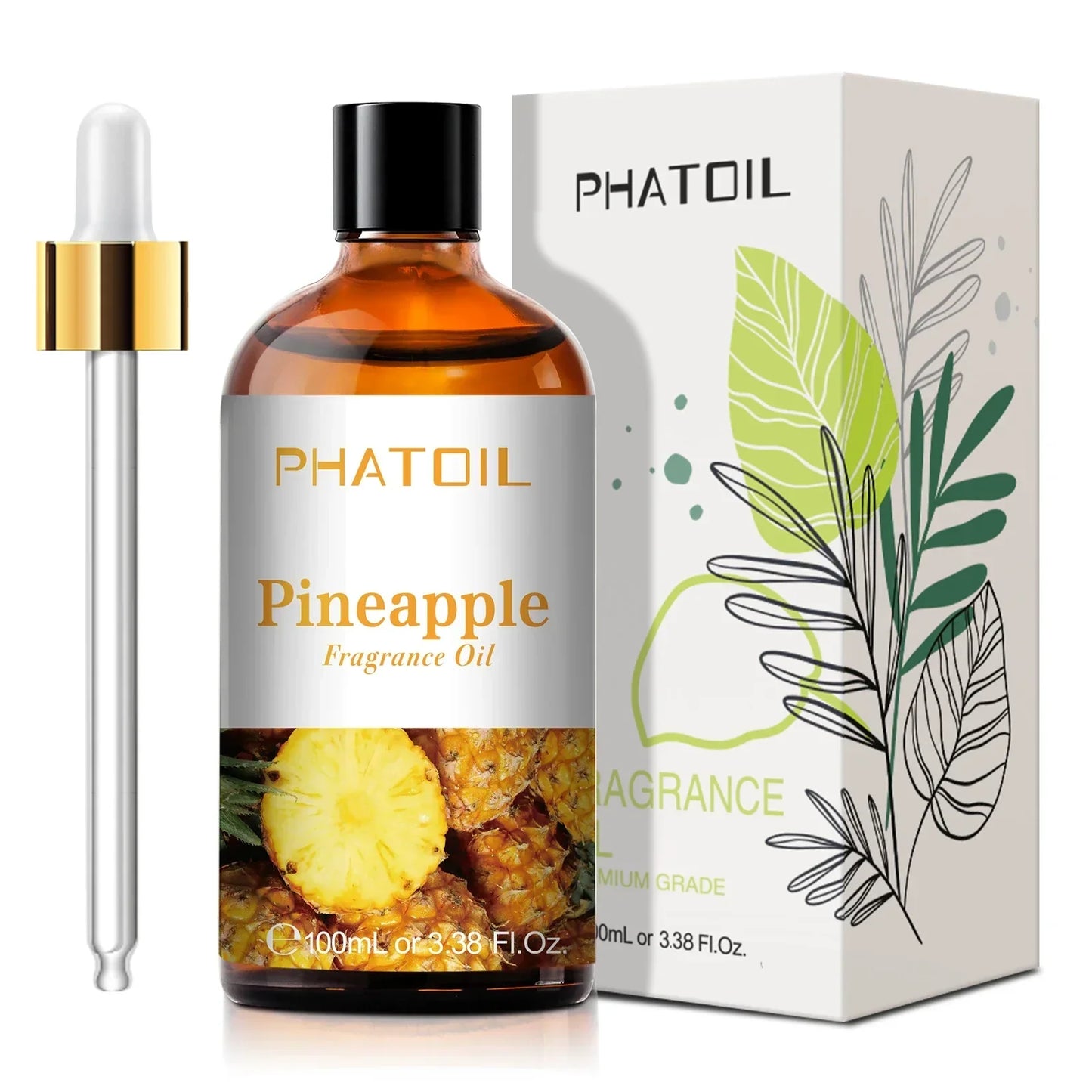 Phatoil 100ml Fruit Perfume Fragrance Oils for Aroma Diffuser With Droppers