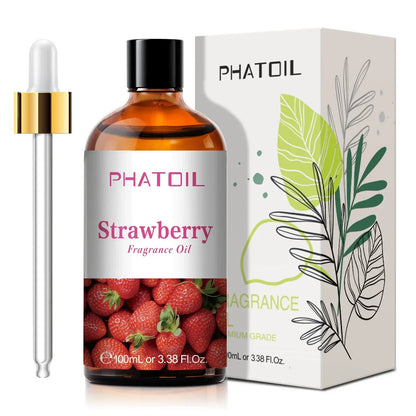 Phatoil 100ml Fruit Perfume Fragrance Oils for Aroma Diffuser With Droppers