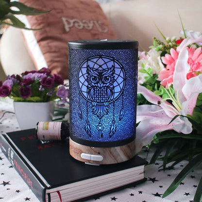 Vintage Metal Ultrasonic 100ml Essential Oil Aroma Diffuser