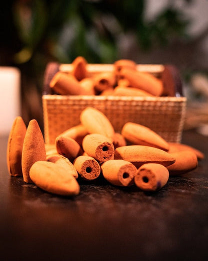 Serene Sandalwood Backflow Incense Cones (50pcs)