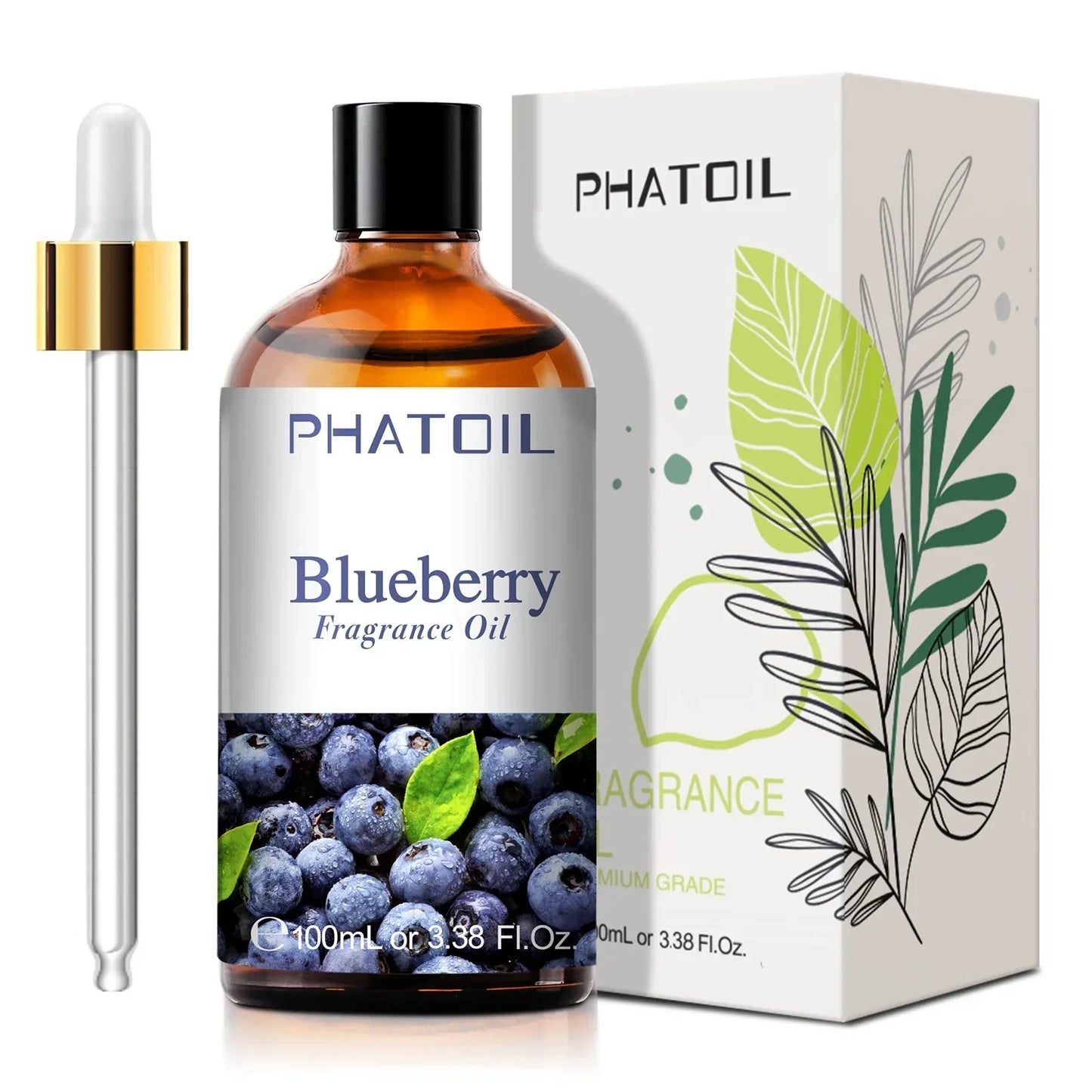Phatoil 100ml Fruit Perfume Fragrance Oils for Aroma Diffuser With Droppers