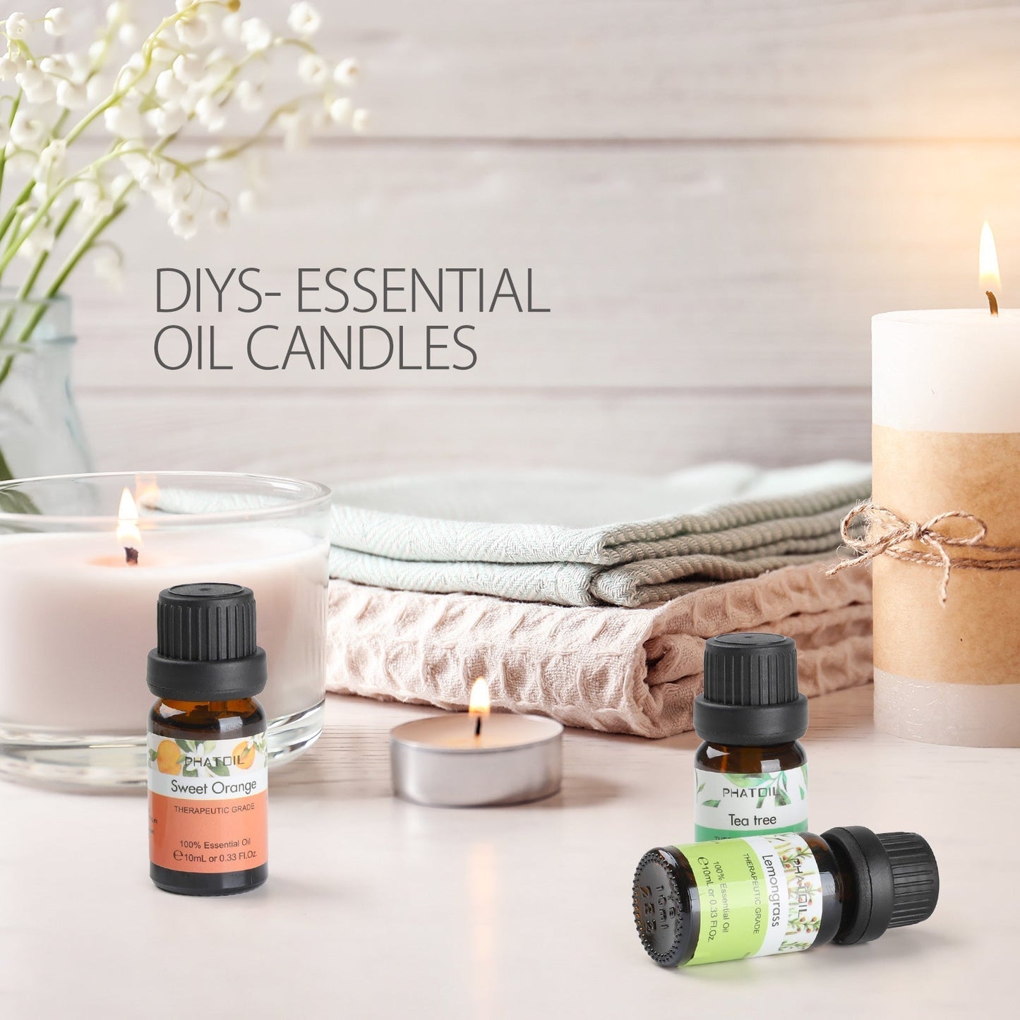 Phatoil Pure Natural Essential Oils Set (10 pcs)