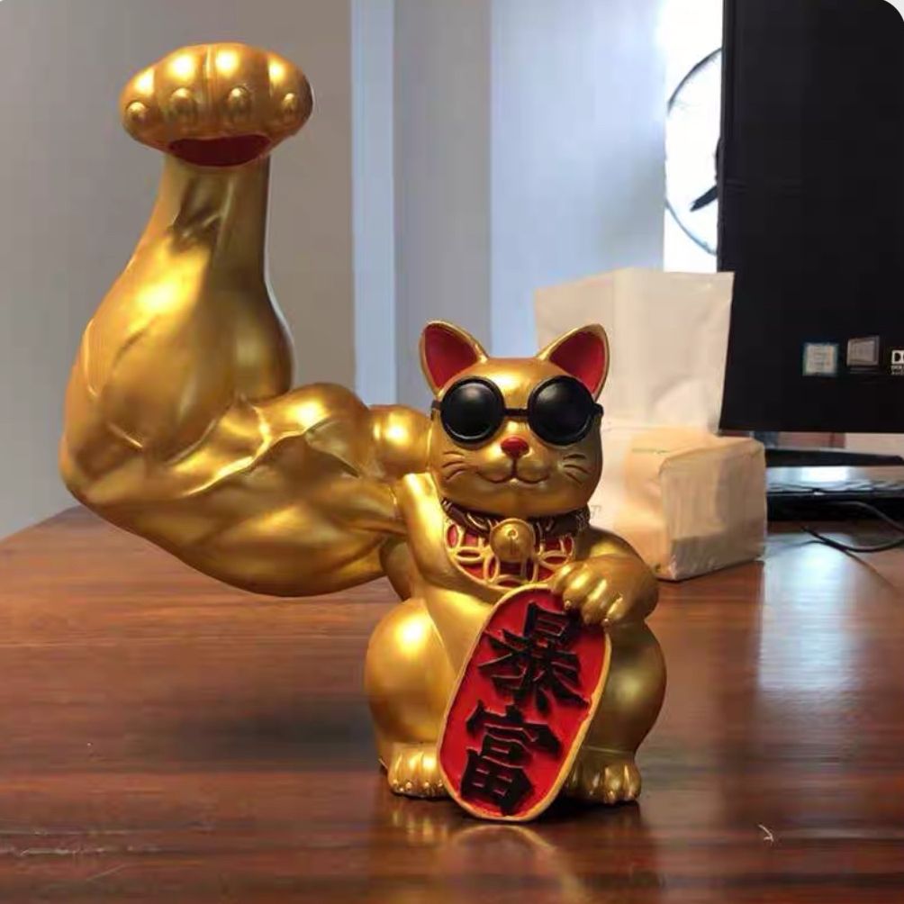 Muscular Lucky Cat