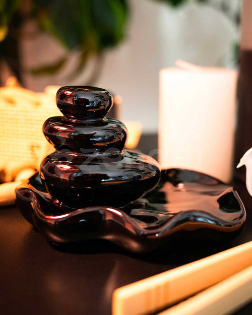  Zen Stone Cascade Backflow Incense Burner