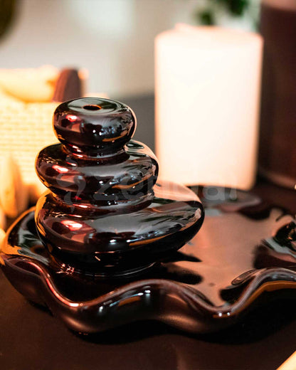 Zen Stone Cascade Backflow Incense Burner