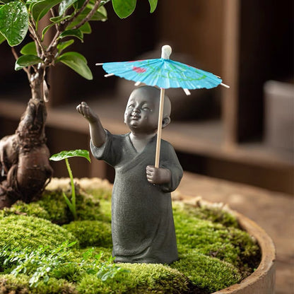 Little Monks with Peaceful Mind