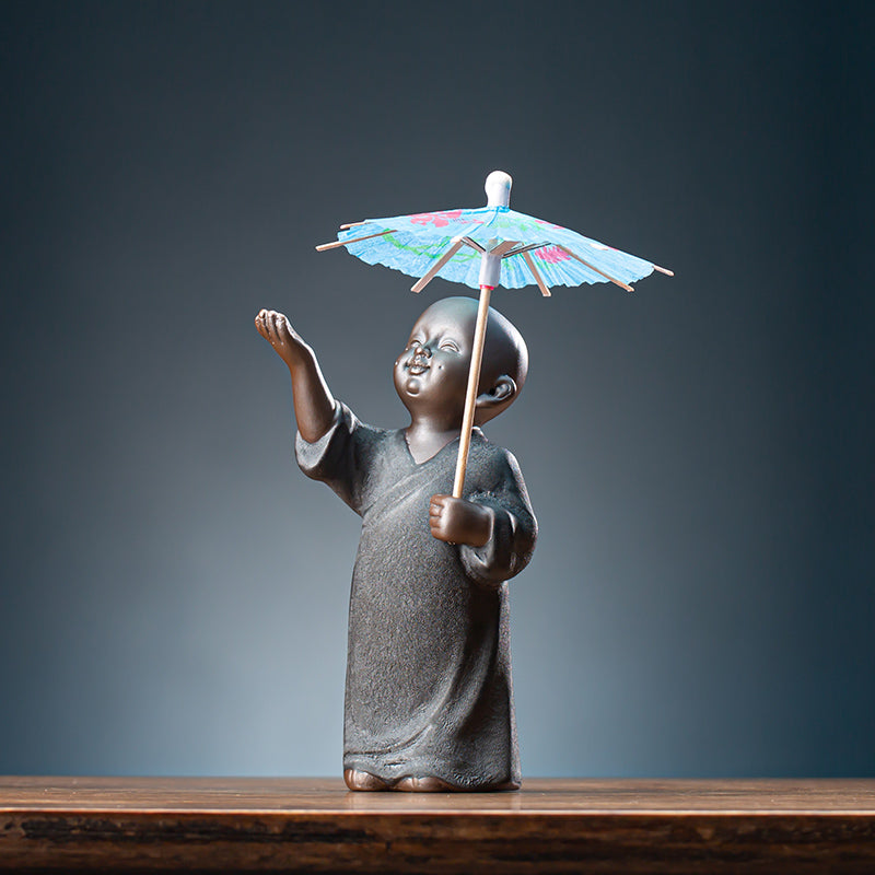 Little Monks with Peaceful Mind