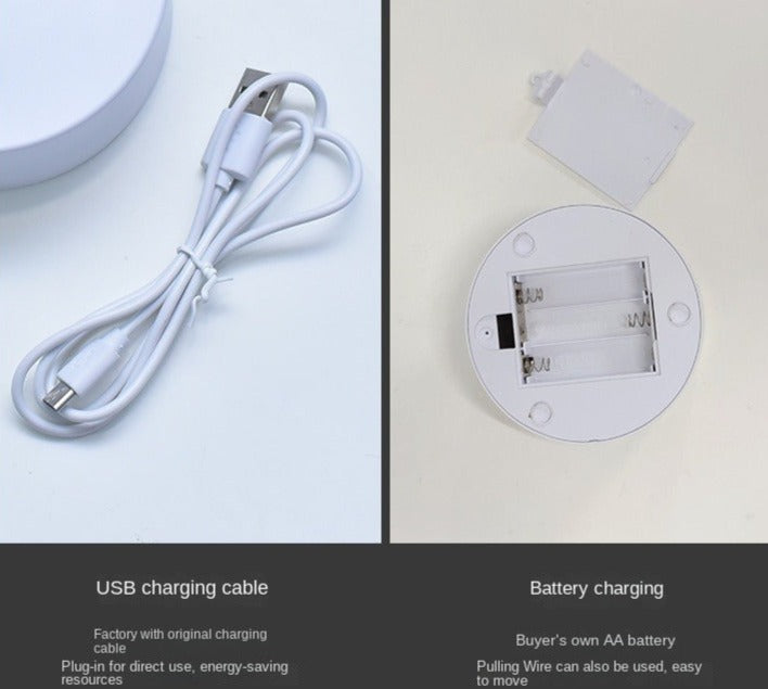 Quicksand Night Light 3D USB Table Sand Art Lamp with Touch Switch 7 Colors