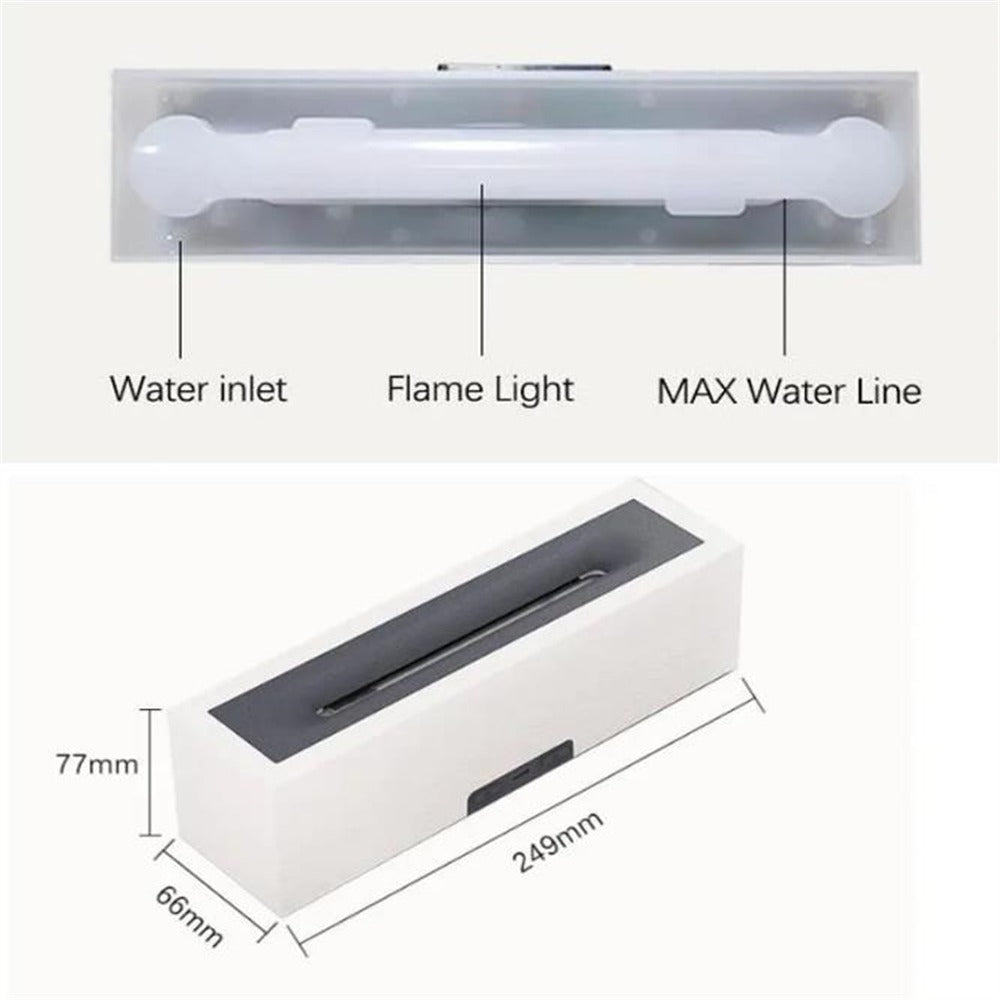 200ml Flame Humidifier Aromatic Essential Oil Electric Ultrasonic Diffuser