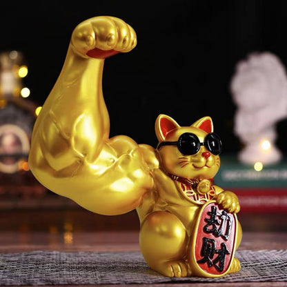 Muscular Lucky Cat
