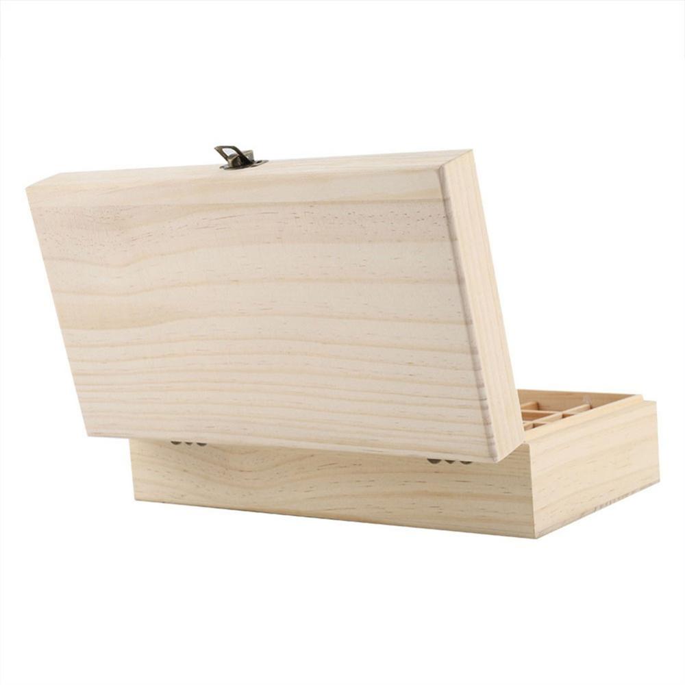 Essential Oil Wooden 24+1 Compartment Storage Box