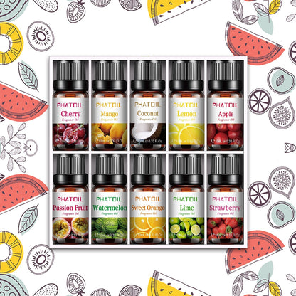 Phatoil Fruit Mix Fragrance Oils Set (10 pcs)
