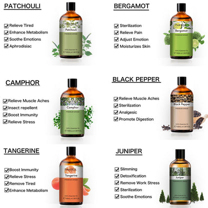 100ml Phatoil Pure Natural Essential Oil With Dropper