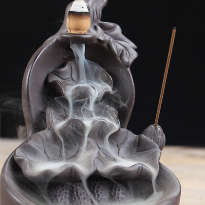 Lotus Cascade Incense Waterfall Backflow Incense Burner