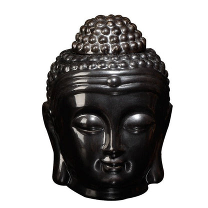 Black Buddha Head Oil Burner