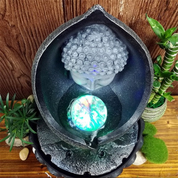 Buddha Indoor Water Fountain With Light
