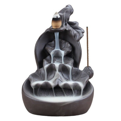 Lotus Cascade Incense Waterfall Backflow Incense Burner