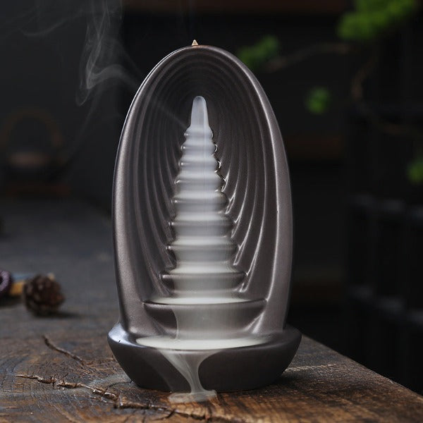 Cascading Backflow Waterfall Incense Burner