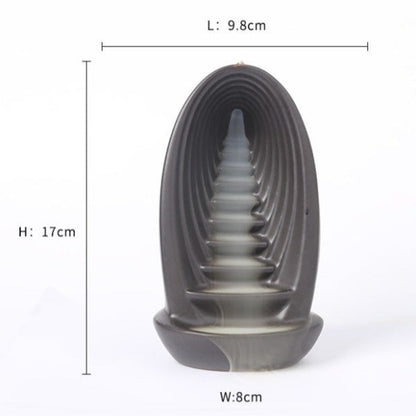 Cascading Backflow Waterfall Incense Burner