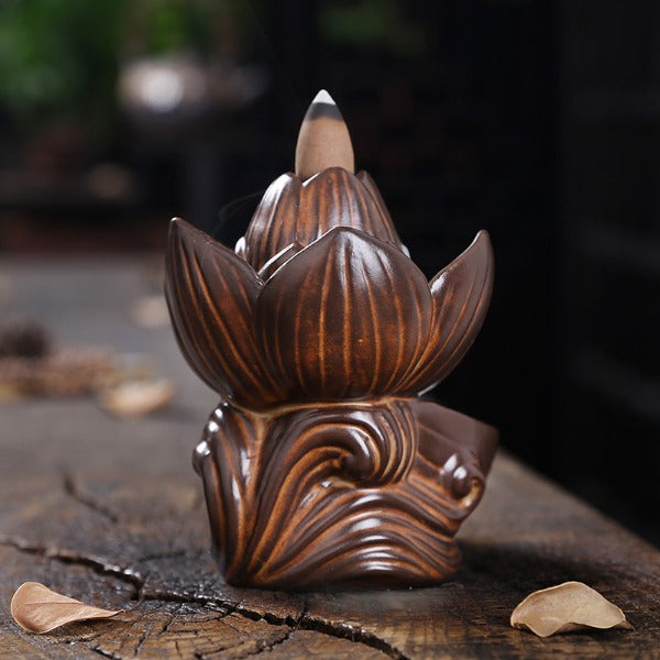 Lotus Flower Backflow Incense Burner
