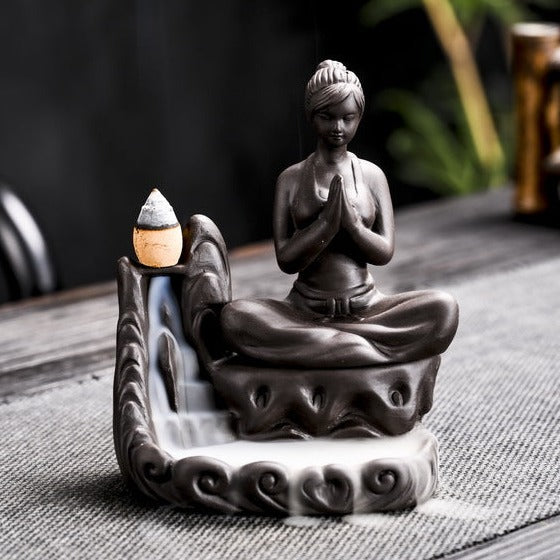 Yoga Meditation Incense Burner Waterfall