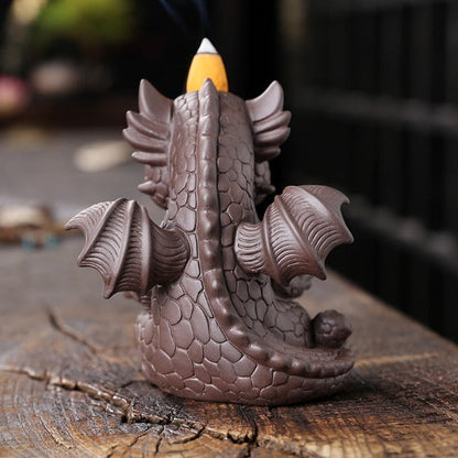 Cute Dragon Waterfall Backflow Incense Burner