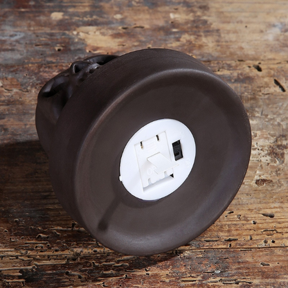 Halloween Pumpkin Color Changing Windproof Backflow Incense Burner With LED Light