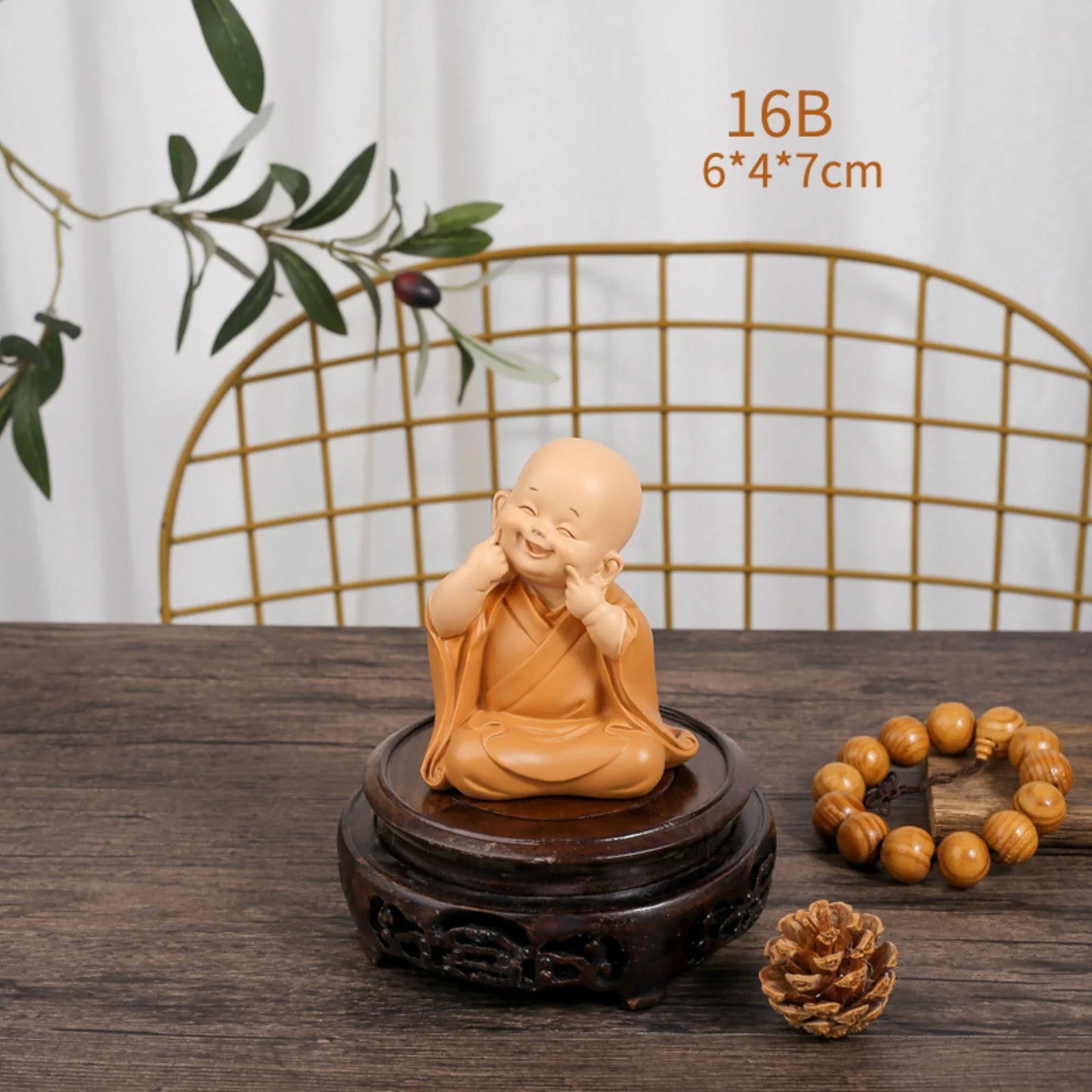 Set 3 Little Monk Buddha Spirits for Lucky