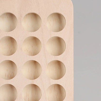 12 Holes Wooden Essential Oil Display Stand Tabletop Holder