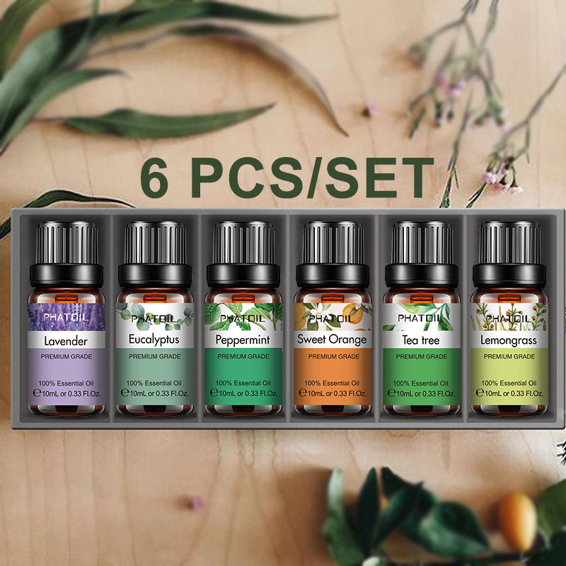 Phatoil Pure Plant Extract Essential Oil Set (6 pcs)
