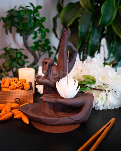 Zen Hands - Backflow Incense Burner
