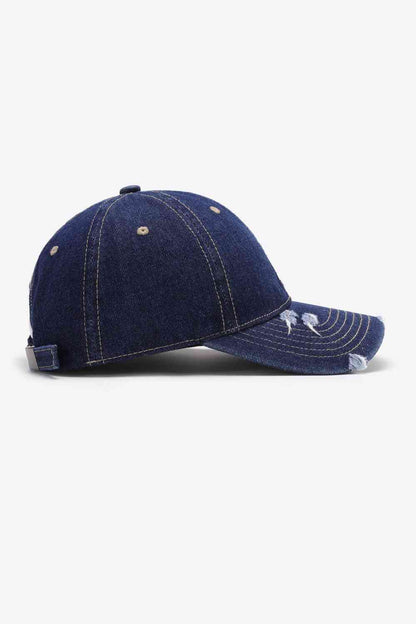 Distressed Adjustable Baseball Cap